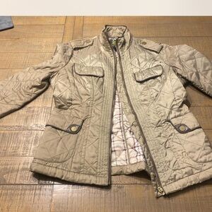 Quilted Tan Utility Jacket